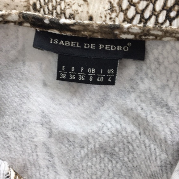 Isabel de Pedro Python Print Stretch Denim Dress - Picture 7 of 7